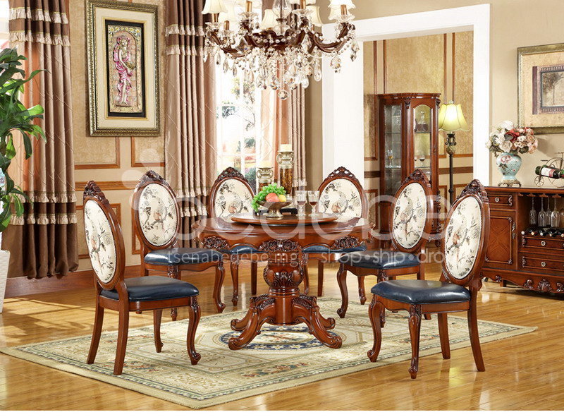 Solid Wood Dining Chair Chinese Style, Eco Friendly Dining Room Chairs